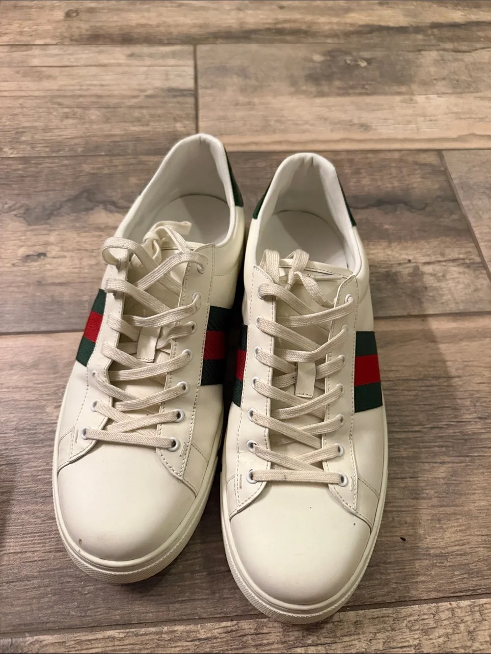 Gucci Ave Men’s Sneakers with Red & Black Web Stripe - Men